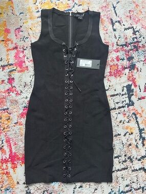 NWT Marciano back tie me up bandage dress